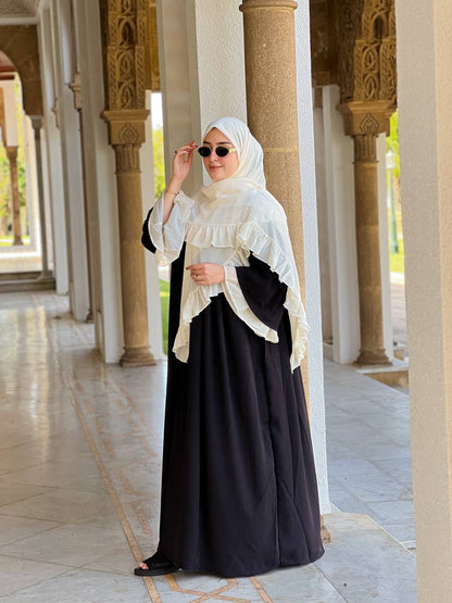 🕌 كسوة راقية قطعتين كريب روز –Rosefushia