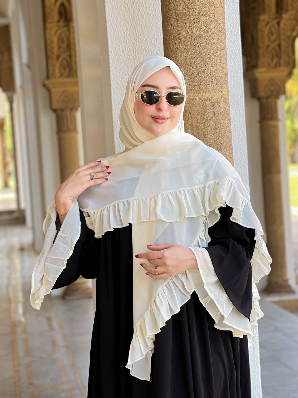 🕌 كسوة راقية قطعتين كريب روز –Rosefushia