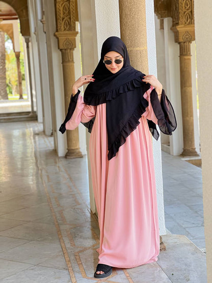 🕌 كسوة راقية قطعتين كريب روز –Rosefushia