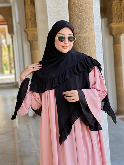 🕌 كسوة راقية قطعتين كريب روز –Rosefushia